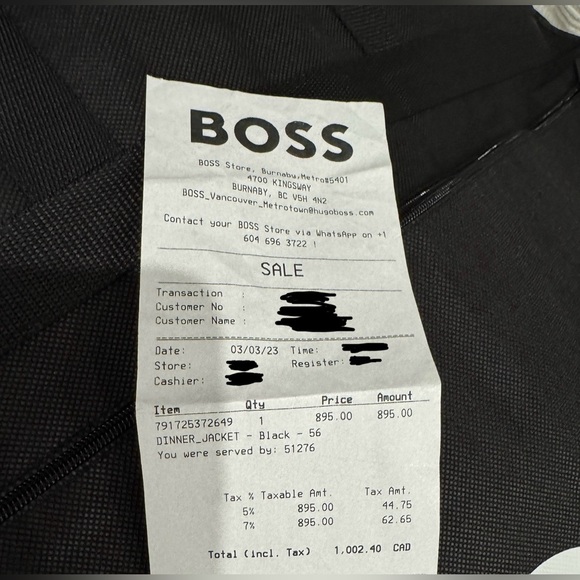 Hugo Boss Men’s Black Dinner Jacket - Picture 5 of 9